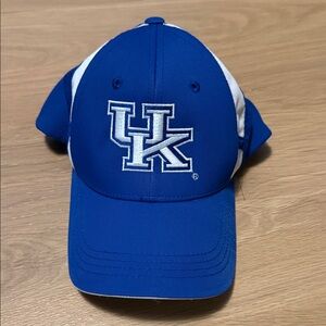 Sport-Tek Royal Blue and White UK Logo Baseball Cap